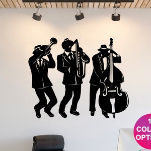 Jazz Metal Wall Art, Jazz Trio Wall Decor, Gift for Jazz Lovers, Jazz Metal, Metal Jazz Group Sign, New Orleans Jazz Fest, Blues Accessory