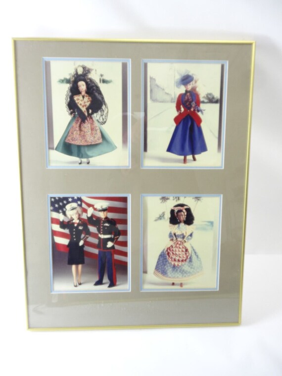 Vintage barbie and ken framed deals