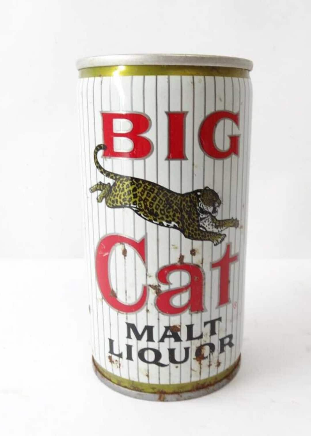 Big Cat Malt Liquor Antique Retro Pull Tab Beer Can Etsy