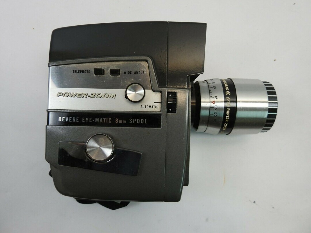 Vintage Revere Power Zoom Electric Eyematic 8mm Movie Camera Etsy