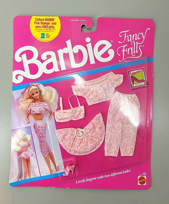 Vintage Barbie Fancy Frills Lingerie Underwear Mattel 1990 5289 NRFB Rare -   Sweden