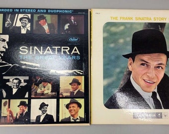 2PCS Frank Sinatra Vinyl Records, Great Years & The Story in Music