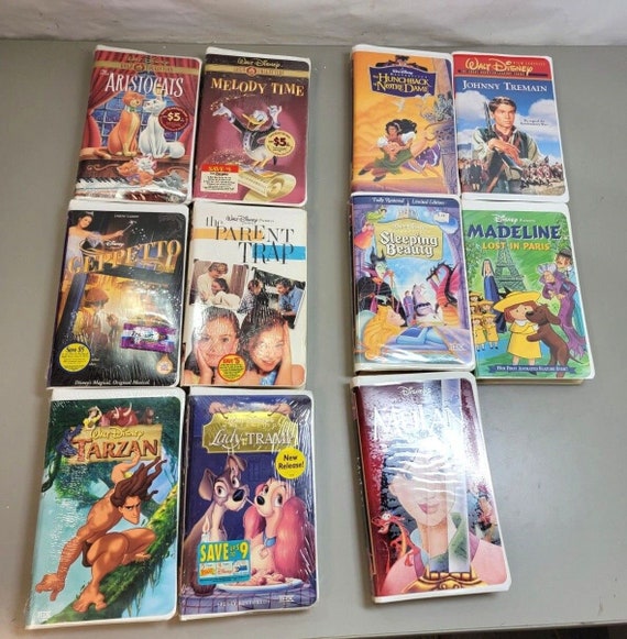 Disney VHS Movie Lot New / Used Aristocats Parent Trap Etsy