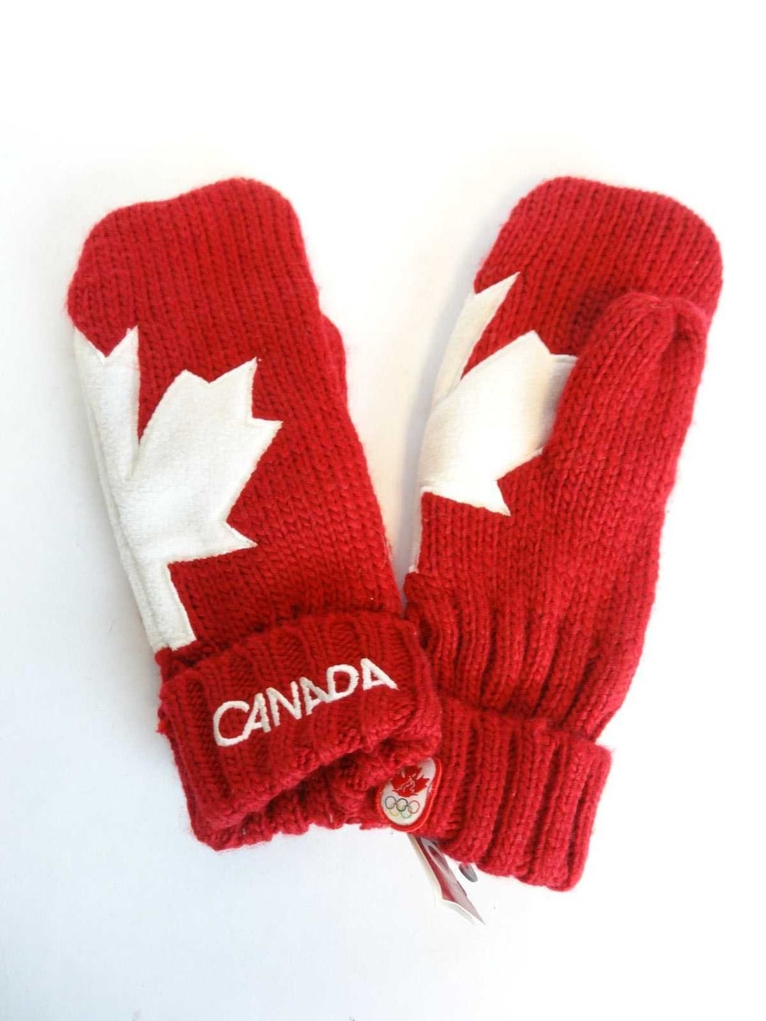 Hudsons Bay Canadian Maple Leaf Red Olympic Knit Mittens S/M Etsy
