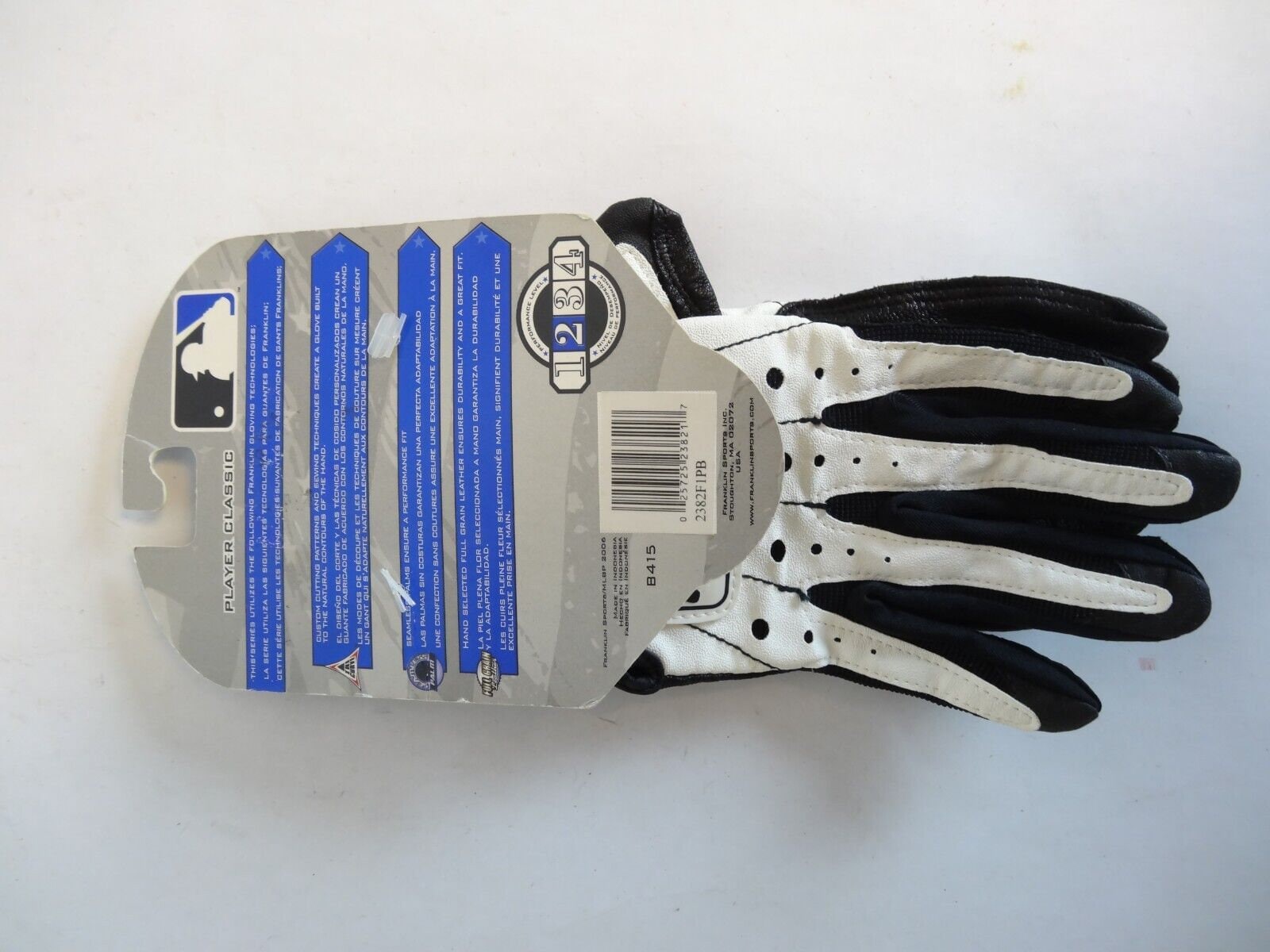 Franklin 2382F1PB Youth Leather Baseball Batting Gloves White - Etsy UK