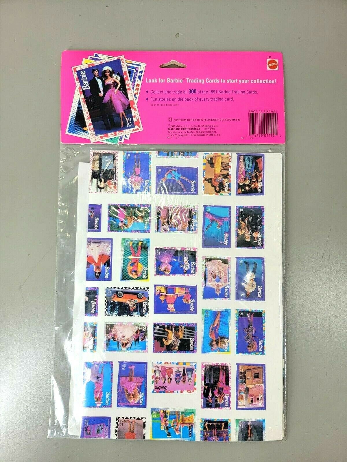1991 barbie trading cards hotsell