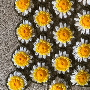 Crochet Sunflower Blanket Etsy