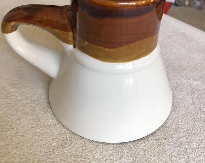 No Spill Wide Bottom Travel Mug Stonewear Drip Glaze Etsy