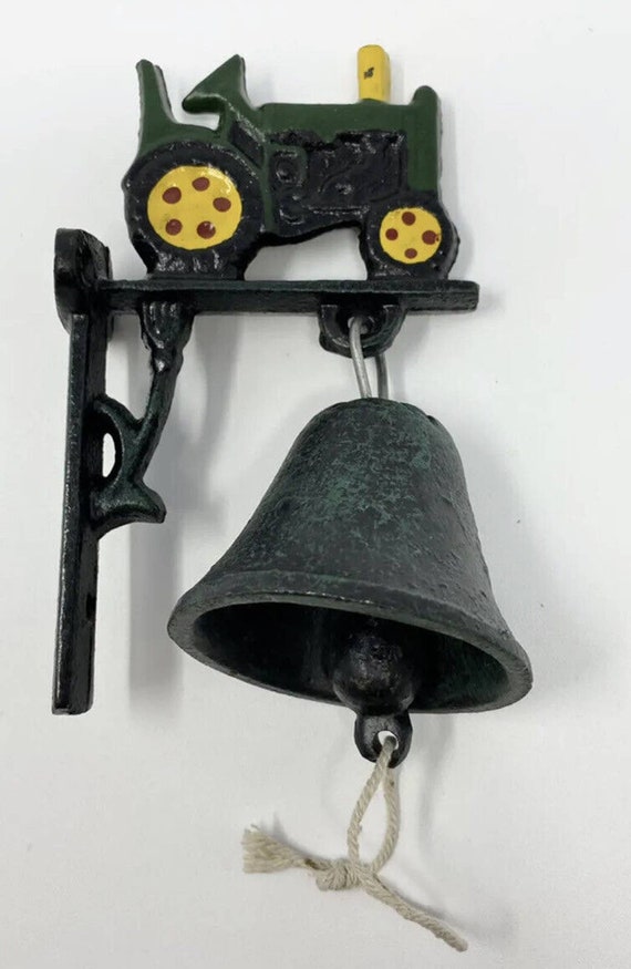 Vintage Cast Iron 5 Wall Mount Tractor Dinner Bell John Deere Etsy