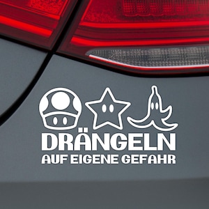 Push at your own risk Car Sticker, Video Game, Sticker