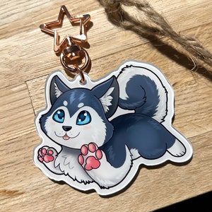 Acrylanhänger, Furry, Husky, Geschenkidee, Furryanhänger