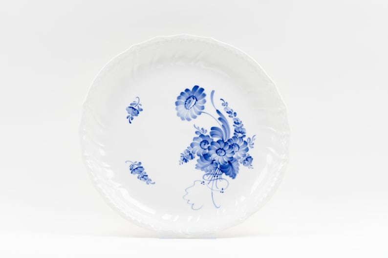 Royal Copenhagen Blue high quality Flower Curved Round Dish no. 1691