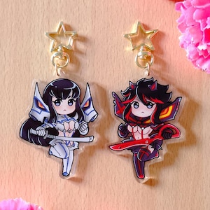 Porte-clés Kill La Kill Ryuko Matoi & Satsuki Kiryuin, adorables breloques chibi