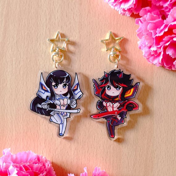 Kill La Kill Chibi Acrylic Keychains, Ryuko Matoi & Satsuki