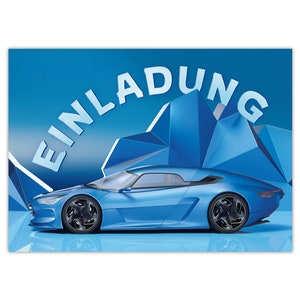 Einladungskarten zum Kindergeburtstag Einladungen zum Geburtstag für Jungen Rennauto