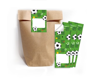 Geschenktüten Papiertüten mit Kindermotiv für Mitgebsel / Gastgeschenke bei Kindergeburtstag Hochzeit Geburtstag Fussball Fußball
