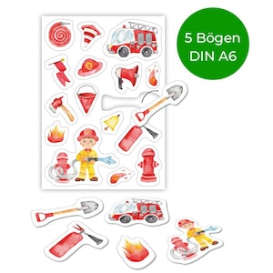 Tischkonfetti Set Feuerwehr Mann Konfetti für Kindergeburtstag Papiergirlande Mädchengeburtstag Geburtstagsdeko Party Deko Papierkonfetti