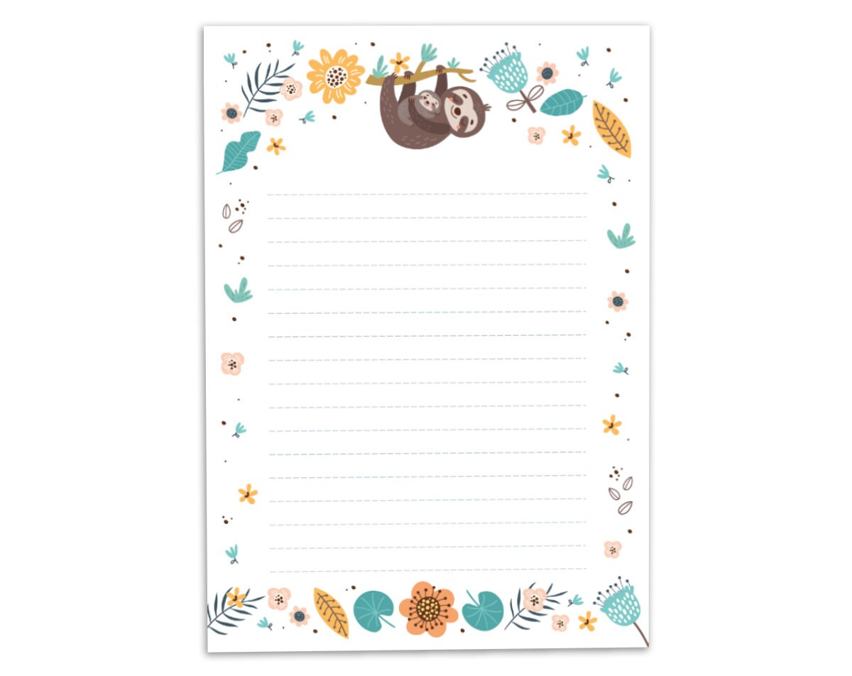 Dinosaurier Briefpapier Set - A5 Block Mit 25 Blättern & 15 Umschlägen Für Kinder