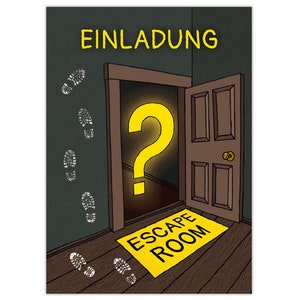 Einladungskarten zum Kindergeburtstag Einladungen für Mädchen und Jungen Escape Room