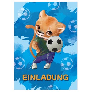 Einladungskarten zum Kindergeburtstag Einladungen zum Geburtstag für Jungen Fussball