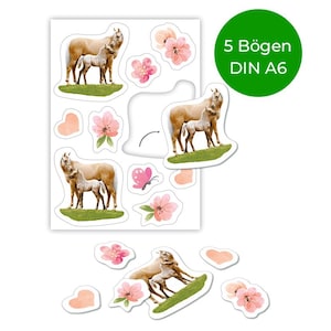 Tischkonfetti Set Pferd Konfetti für Kindergeburtstag Papiergirlande Mädchengeburtstag Geburtstagsdeko Party Deko Papierkonfetti Blumen