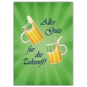 Abschiedskarte Grußkarte für Kollegen in XXL-Format (A4) mit Umschlag Bier Jobwechsel Kündigung Grußkarte Firmenwechsel Ruhestand