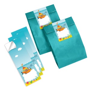 Geschenktüten Papiertüten mit Kindermotiv für Mitgebsel / Gastgeschenke bei Kindergeburtstag Hochzeit Geburtstag Panda