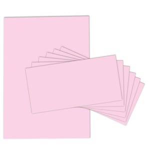 Briefpapier Set A4 Druckpapier mit Umschlägen Kopierpapier für Korrespondenz Firmenpost Briefbogen rosa Papier Einladung Umschlag Pastell