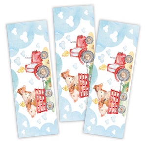 Bookmarks Party Favors Small Gifts for Children&#39;s Birthday Farm Farm Party Favors for Boys Girls