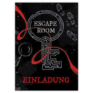 Einladungskarten zum Kindergeburtstag Einladungen für Mädchen und Jungen Escape Room