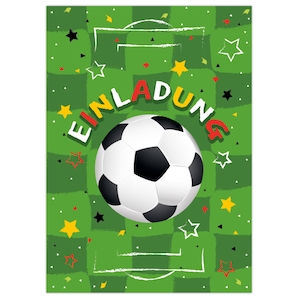 Einladungskarten zum Kindergeburtstag Einladungen zum Geburtstag für Jungen Fussball
