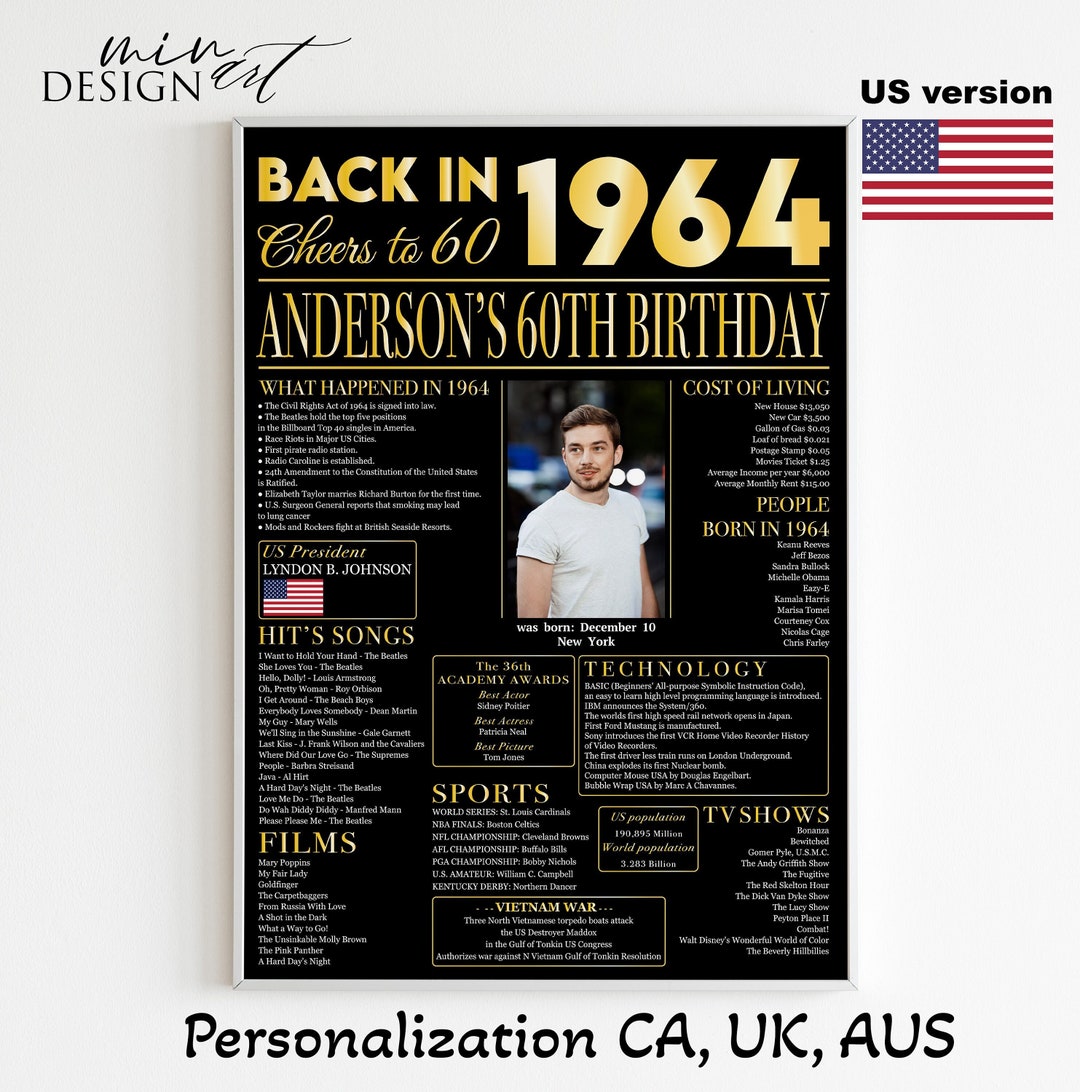 Back in 1964 1964 Newspaper 60th - Il 1080xN.5501411927 Qmb3 