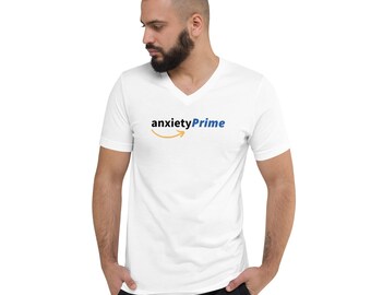 Angst Prime Unisex V-hals T-shirt met korte mouw