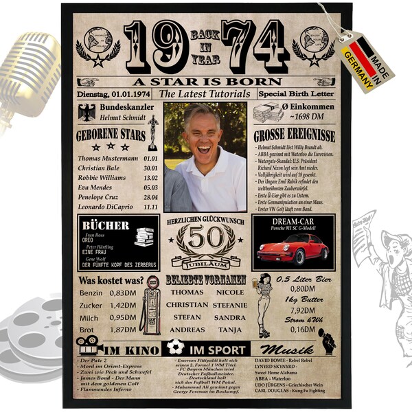 Banner Zum Geburtstag 200x50cm - Personalisiert- Verkehrszeichen - Kreolika