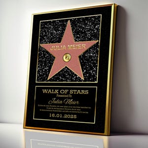 Hollywood-Auszeichnungen Personalisierbar WALK OF STARS
