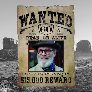 Wanted, personalisiert Deutsch Dein Bild Name Geburtstag Wunschposter Geschenk für Papa Mann Frau Opa Oma Freunde
