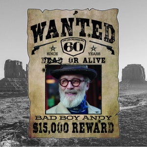Wanted, personalisiert Deutsch Dein Bild Name Geburtstag Wunschposter Geschenk für Papa Mann Frau Opa Oma Freunde