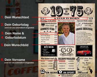 Original Zeitschrift Von 1974 - Historisches Geschenk Zum 51. Geburtstag