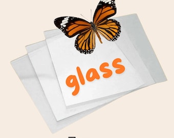 Portaobjetos de vidrio para disecar mariposas, polillas e insectos (taxidermia, entomología, fijación con alfileres)