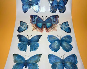 Adesivi murali 3D a forma di farfalla iridescenti - Set di 9 - Decorazioni per camerette e feste