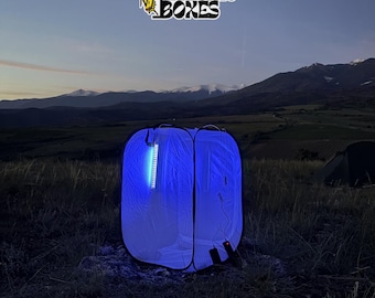 Trappola luminosa a LED per falene, alimentata tramite USB, con lampada UV per attirare insetti notturni, falene e coleotteri.