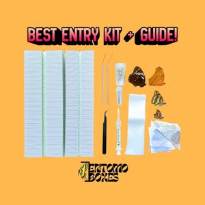 Butterfly Starter Kit with Real Specimens, Tools and PDF Manual for Entomology