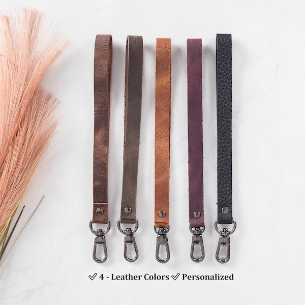 Leather Wristlet - Etsy