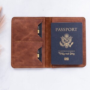 Leather Passport Holder Personalized, Passport Holder, Personalized Passport Covers, Custom Passport Card Holder, Traveler&#39;s Gift