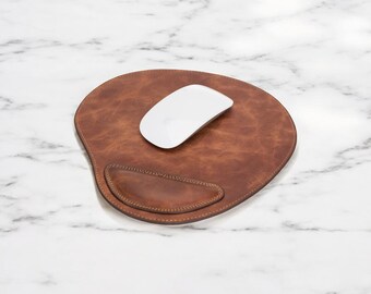 Leather Mouse Pad with Wrist Rest, Desk Mouse Pad, Custom Mouse Pad, Aesthetic Mouse Pad, Wrist Support Mouse Pad, Ergonomic Mouse Pad