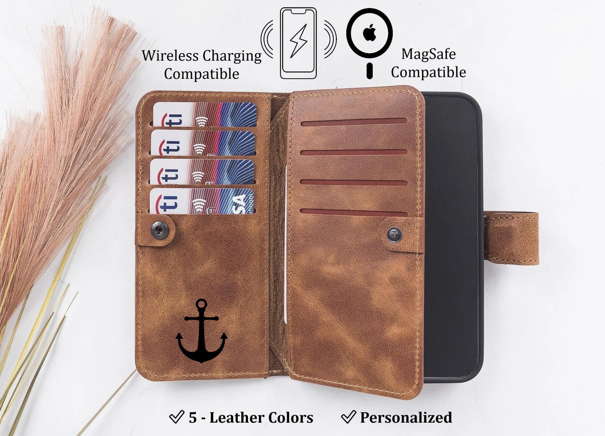 wireless charging compatible wallet case