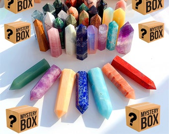45% Off For Today Only Natural Crystal Obelisk Mystery Box,Mystery Tower Box,Heal Crystal,Crystal Gift,Home Decoration,Mix Point Wand