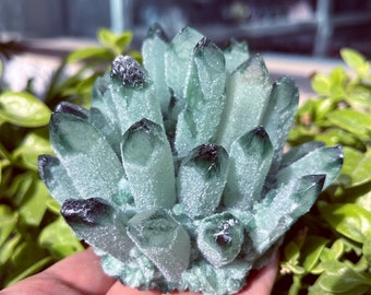 400G-500G+Nature Green Quartz Crystal Cluster, Crystal VUG,Crystal Healing,Mineral Specimen,Home Decoration,Reiki Healing,Crystal Gifts