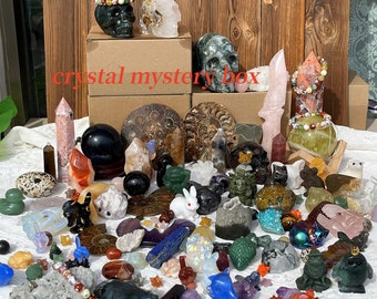 50% Off For Today Only Natural Crystal Mystery Box,Mystery Crystal Box,Mystery Crystal Bag,Heal Crystal,Jewelry,Crystal Gift,Home Decoration