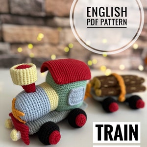 Train Loris Amigurumi Pattern PDF -  Crochet Cute and Charming Train